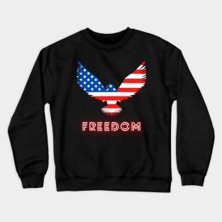 Freedom & Peace in USA Crewneck Sweatshirt